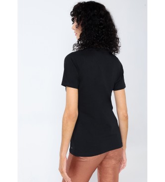 Victorio & Lucchino, V&L T-shirt gioiello con fiocco nero
