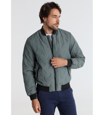 Victorio & Lucchino, V&L Grey quilted bomber jacket