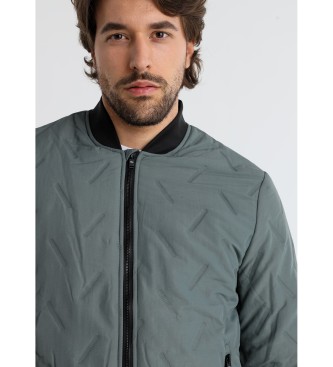 Victorio & Lucchino, V&L Grey quilted bomber jacket