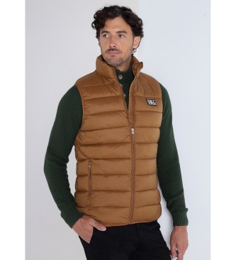Victorio & Lucchino, V&L Brown quilted waistcoat