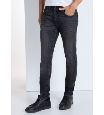Victorio & Lucchino, V&L Jeans med midtertalje - Slim - Mid rise sort