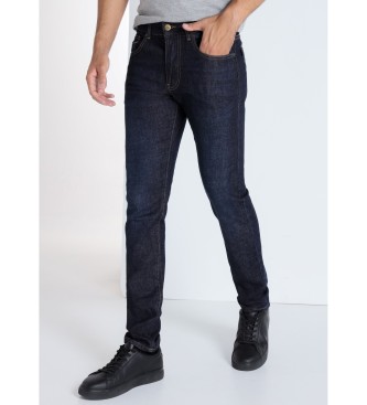 Victorio & Lucchino, V&L Medium Taille Slim Jeans - Navy Mid-rise