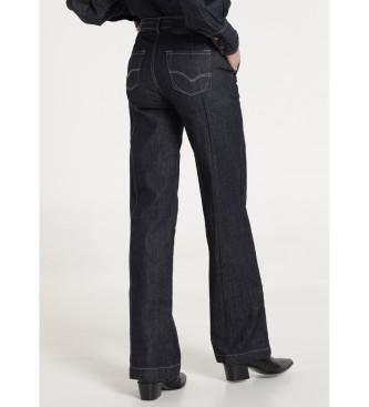 Victorio & Lucchino, V&L Jeans Straight jeans with navy chain detail