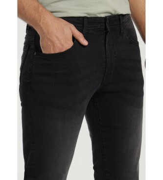 Victorio & Lucchino, V&L Slim Jeans Medium Waist black