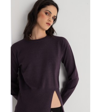 Victorio & Lucchino, V&L Maglia basic con apertura lilla