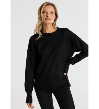 Victorio & Lucchino, V&L Enkel pullover med svart slits