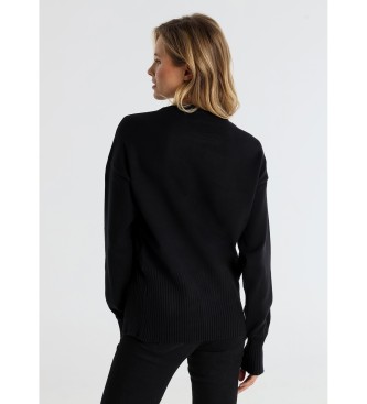 Victorio & Lucchino, V&L Enkel pullover med svart slits