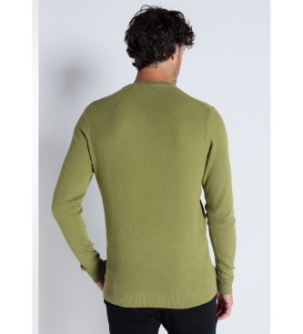 Victorio & Lucchino, V&L Zielony sweter strukturalny