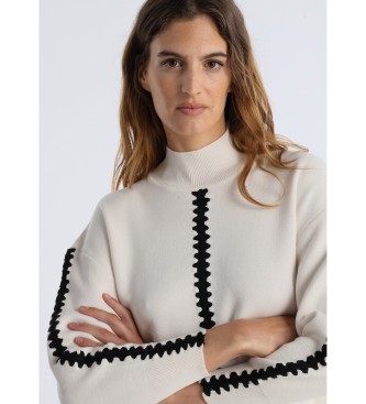 Victorio & Lucchino, V&L Perkins trja med krage vit fltad detalj