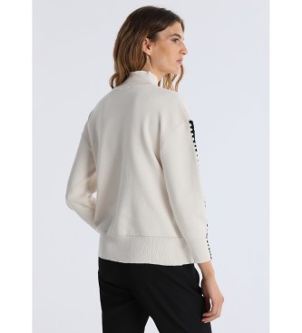 Victorio & Lucchino, V&L Perkins trja med krage vit fltad detalj