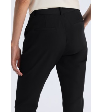 Victorio & Lucchino, V&L Black textured chino trousers