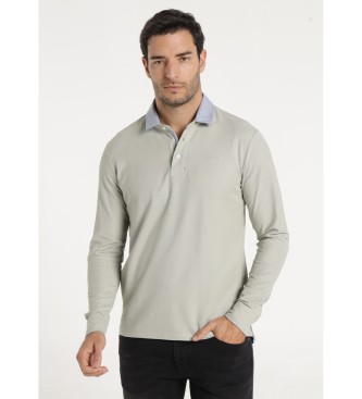 Victorio & Lucchino, V&L Polo Collar Contrast green