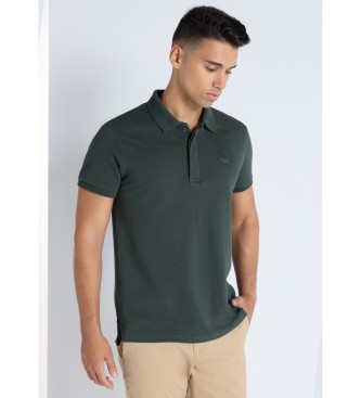 Victorio & Lucchino, V&L Short sleeve green pique polo shirt