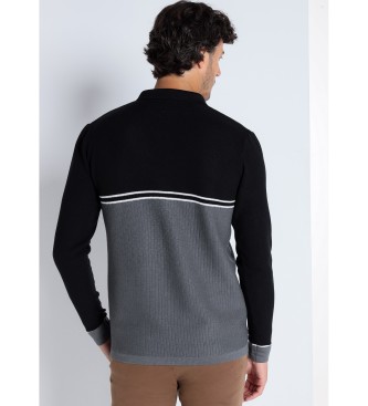 Victorio & Lucchino, V&L Polo  manches longues en double tricot avec double structure