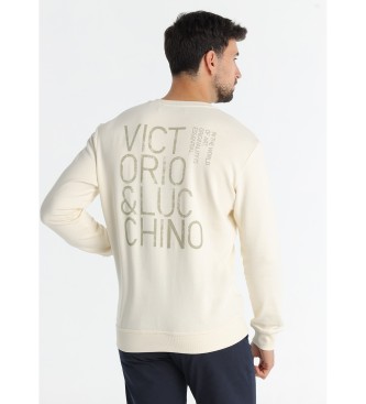 Victorio & Lucchino, V&L Sweat beige sans capuche