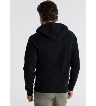 Victorio & Lucchino, V&L Sudadera manga rangln con aplicacin negro