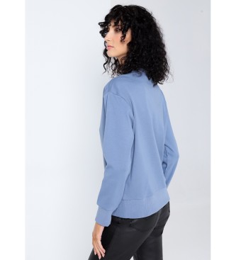 Victorio & Lucchino, V&L Sweat-shirt bleu  motifs floraux