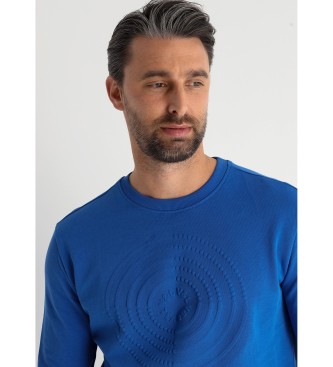 Victorio & Lucchino, V&L Sweat-shirt sans capuche  motif labyrinthe bleu