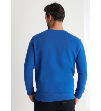 Victorio & Lucchino, V&L Sweat-shirt sans capuche  motif labyrinthe bleu