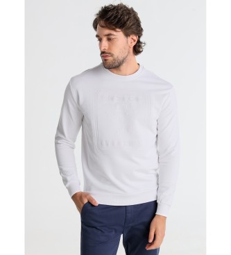 Victorio & Lucchino, V&L Camisola sem capuz com impresso do logtipo em branco