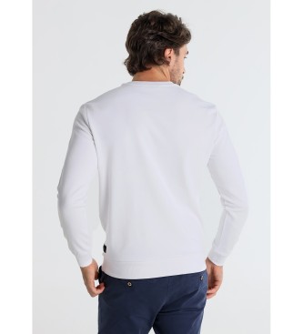 Victorio & Lucchino, V&L Camisola sem capuz com impresso do logtipo em branco