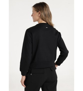 Victorio & Lucchino, V&L Sweatshirt med paljettdetalj svart