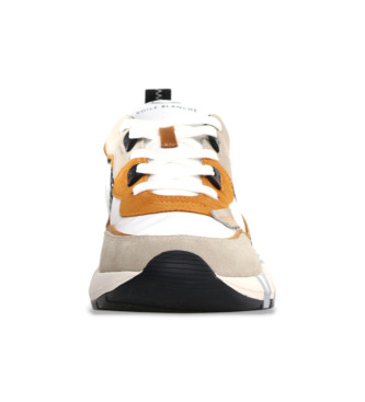 Voile blanche Sneakers i lder Club 01 hvid