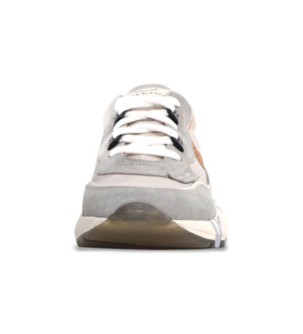 Voile blanche Zapatillas de Piel Club 01 gris