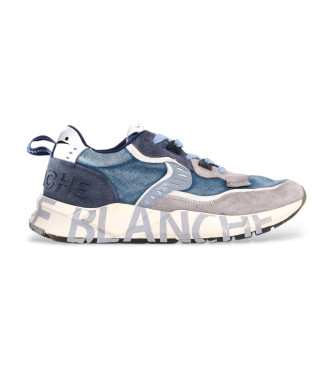 Voile blanche Sneakers i lder Club 01 bl