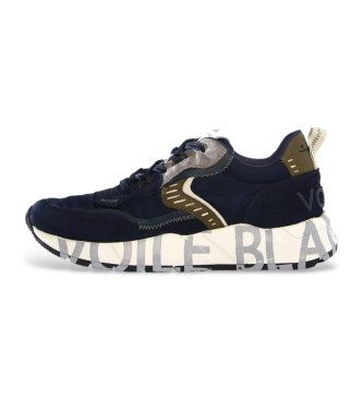 Voile blanche Leather trainers Club 01 navy