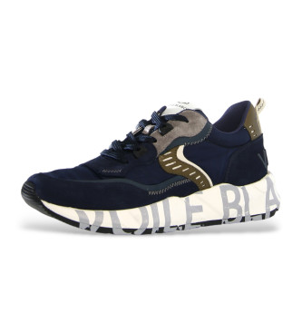 Voile blanche Leather trainers Club 01 navy