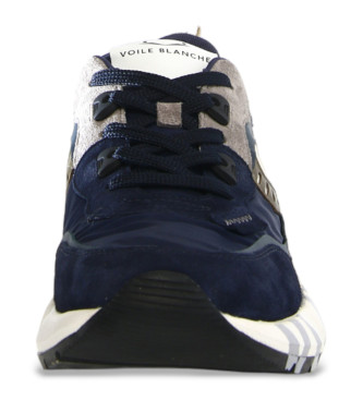 Voile blanche Leather trainers Club 01 navy