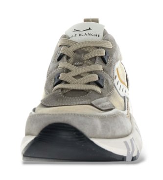 Voile blanche Leder-Sneaker Club01 grau