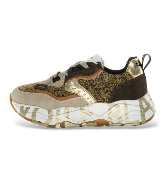 Voile blanche Leder-Sneaker Club105 beige
