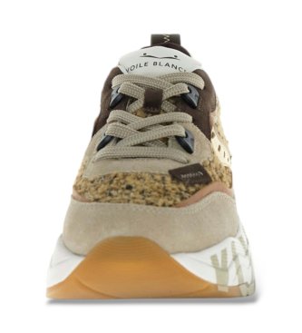 Voile blanche Leder-Sneaker Club105 beige