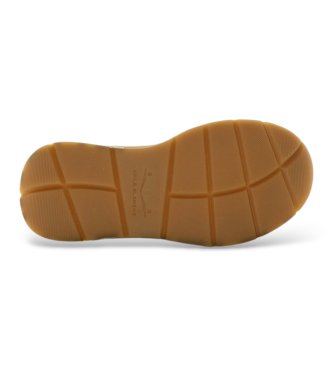 Voile blanche Leder-Sneaker Club105 beige