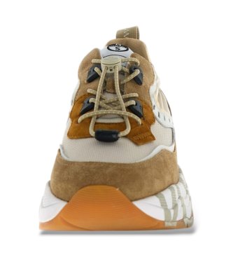 Voile blanche Leder-Sneakers Club105 braun