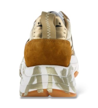 Voile blanche Leder-Sneakers Club105 braun
