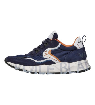 Voile blanche Leather trainers Club 01 navy