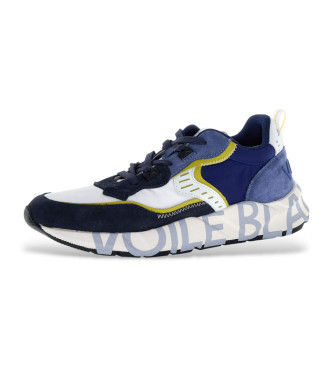 Voile blanche Leather Sneakers Club01 blue