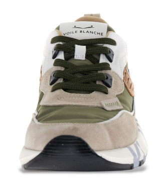 Voile blanche Leather Sneakers Club01 green