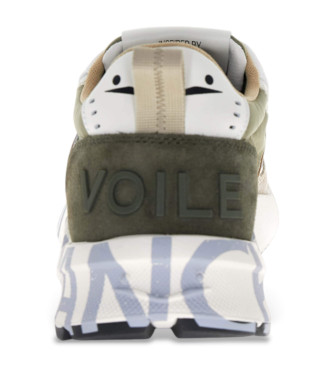 Voile blanche Leather Sneakers Club01 green