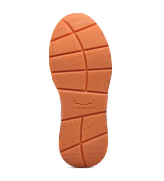 Voile blanche Skórzane trampki Club105 beżowy, złoty