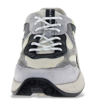 Voile blanche Skórzane trampki Club22 w kolorze szarym