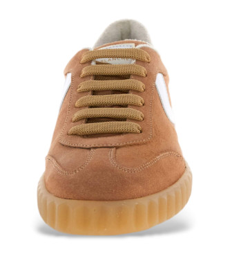 Voile blanche Zapatillas de Piel Ines marr�n