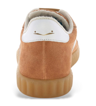 Voile blanche Zapatillas de Piel Ines marr�n