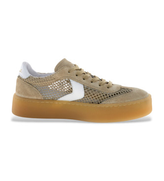 Voile blanche Zapatillas Ines Mesh beige