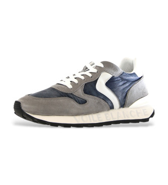 Voile blanche Paris Race Leather Sneakers navy