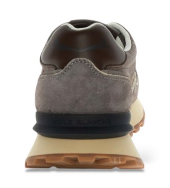 Voile blanche Leder-Sneaker Paris Race braun
