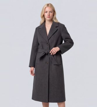 Weekend Max Mara Dunkelgrauer Mantel Bronte